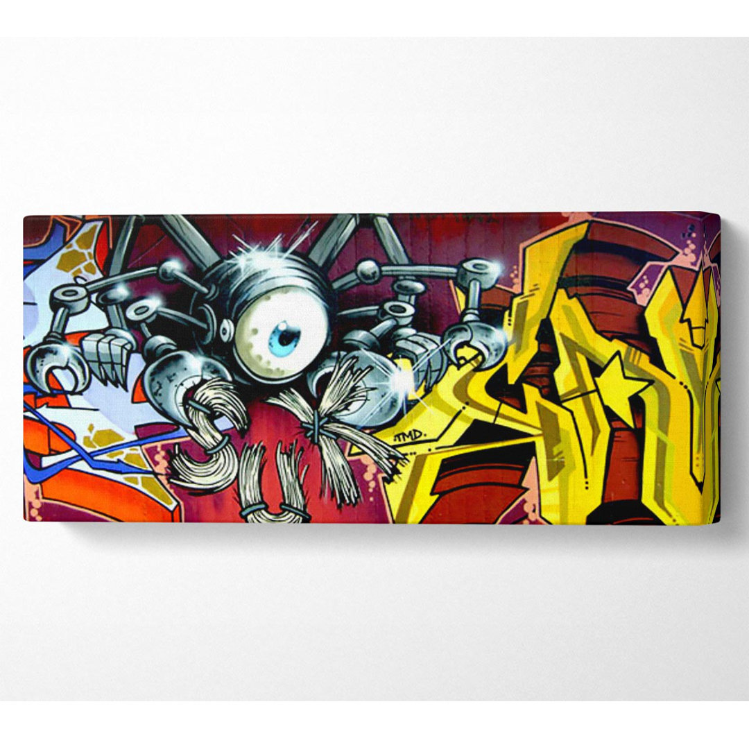 Spider Bot - Panorama-Kunstdrucke auf Leinwand