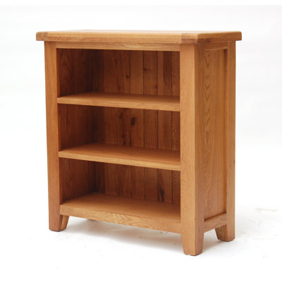 Ashly 90 cm H x 85 cm W Solid Wood Standard Bookcase