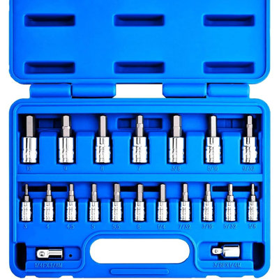 20 Pieces Hex Bit Socket Set