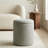 Modern Fabric Round Storage Ottoman