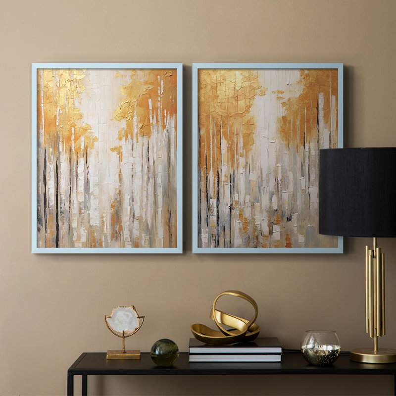 ABSTRACT Series CMXLII - Reproduction encadrée de qualité supérieure - prête à être accrochée - aucun clou requis - aucun clou requis