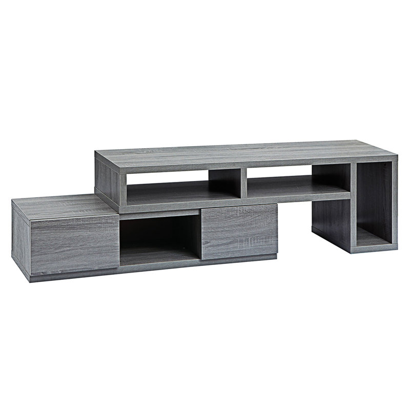 Adjustable Tv Stand Console, Tv Table, Expandable Accent Tv Stand With 2 Storage Drawers