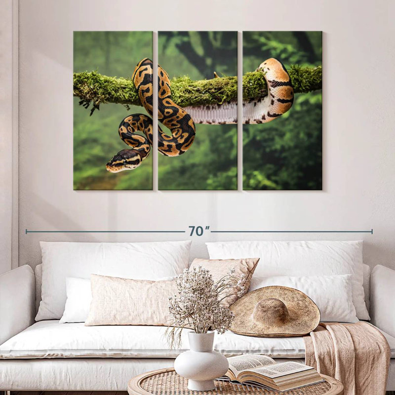 Brampt Python On Branch, 32" H x 50" W