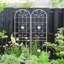 Ensemble de 2 porte-plantes en treillis de jardin en métal blanc crème 86,7 po x 19,7 po antirouille 86,7 po x 19,7 po, blanc