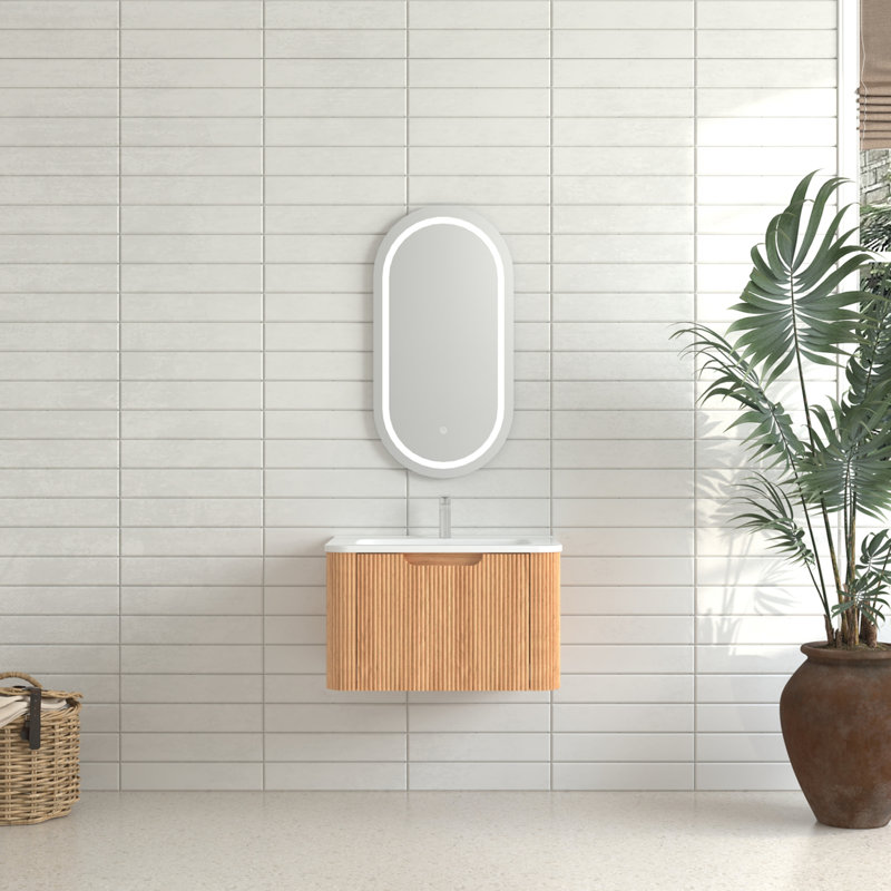 Meuble-lavabo mural flottant, 24"