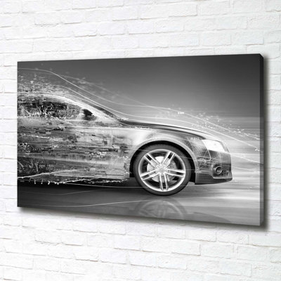 Speeding Car - Wrapped Canvas Print