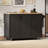 51" Fluted Kitchen Island With Drop Leaf-2099071264