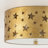 2-Light Star Cutout Flush Mount Ceiling Light