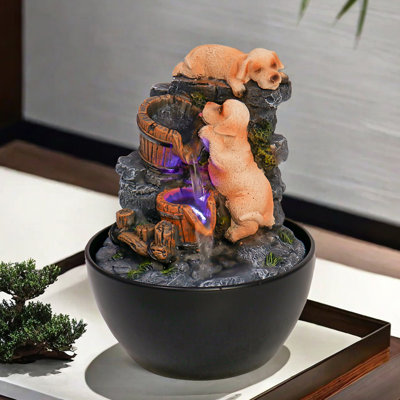 Puppy fountain ornament