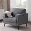 Fauteuil club en lin Blannie-1862683006