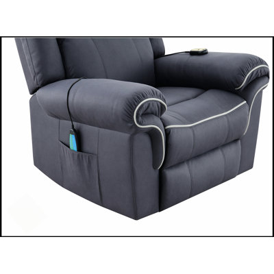 Fauteuil inclinable électrique en microfibre Domana