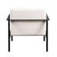 Élégante chaise d'appoint blanche avec égratignures