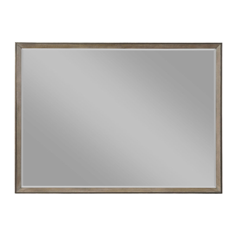 Commode miroir en chêne délavé