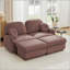 Canapé deux places en forme de U Chenille Cloud avec des assises profondes et des poufs amovibles pour un confort optimal dans un salon moderne.-1317623099