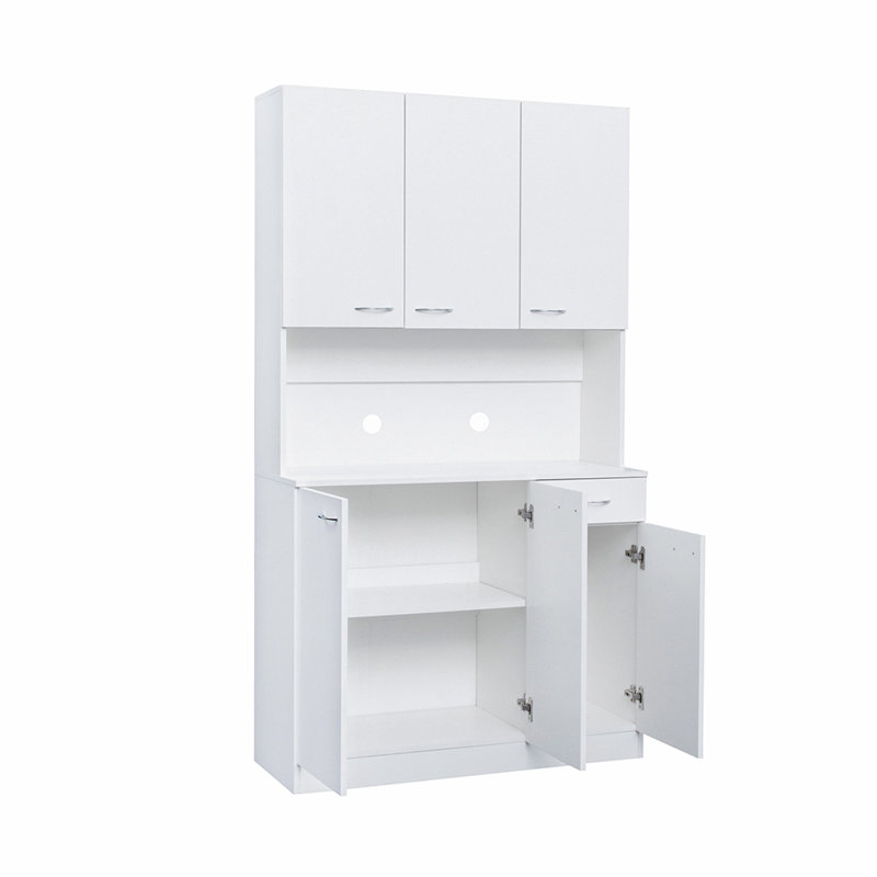 Kierren Sideboard with Bar Hutch, White