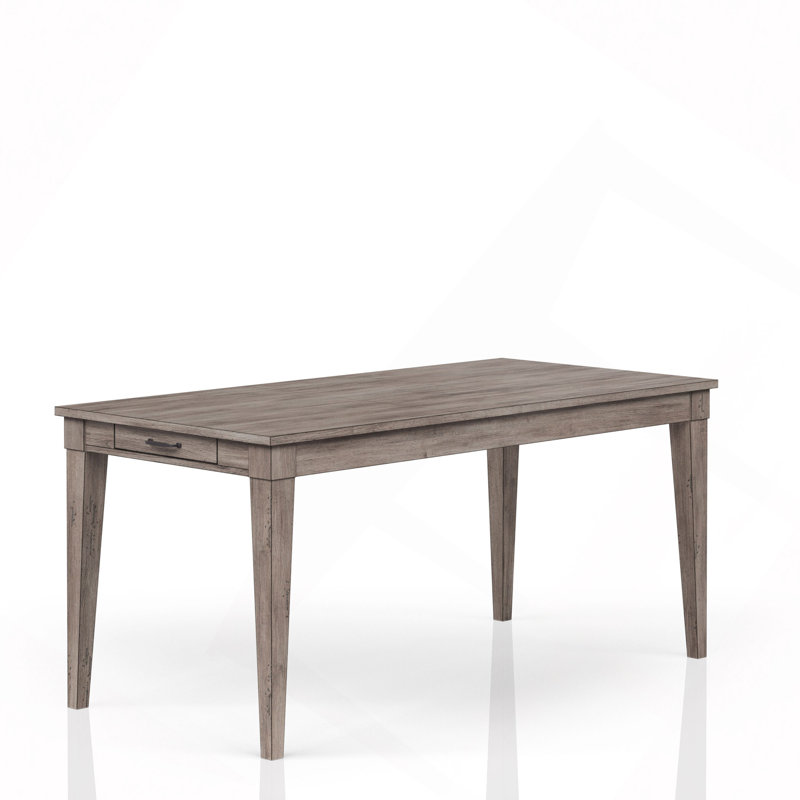 Table de salle à manger avec deux tiroirs de rangement et rallonge