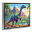 Vibrant Brontosaurus par River Floating Frame, conception par Tabz Jones-128598887-128598884