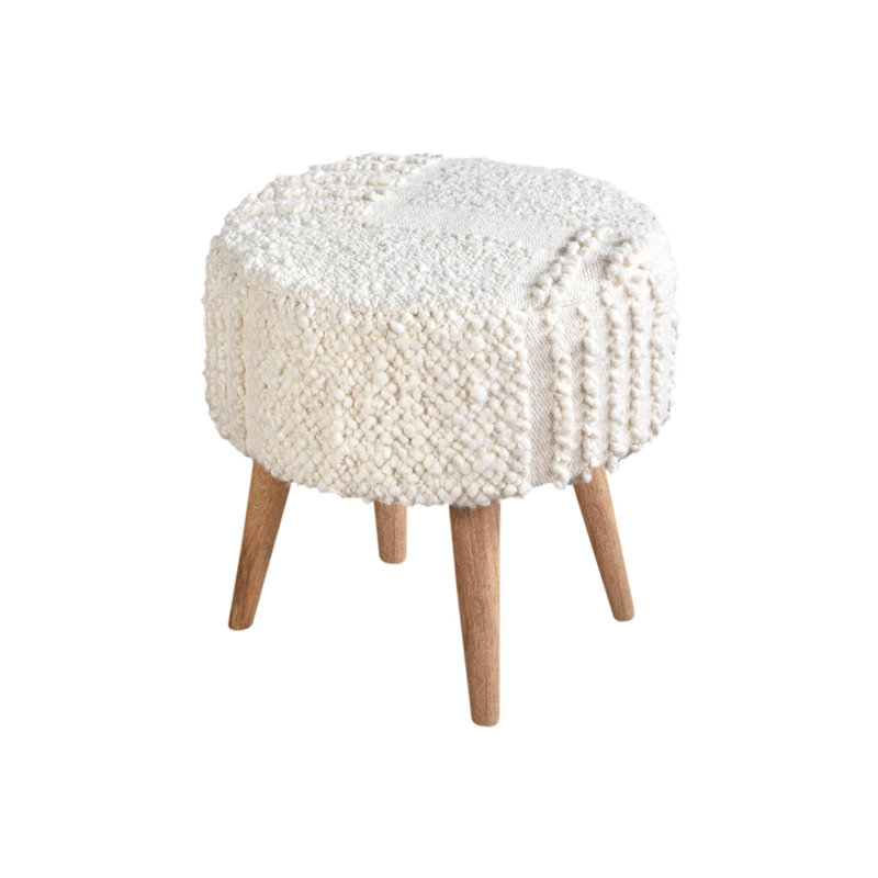 Tabouret surdimensionné tissé à la main Boucle