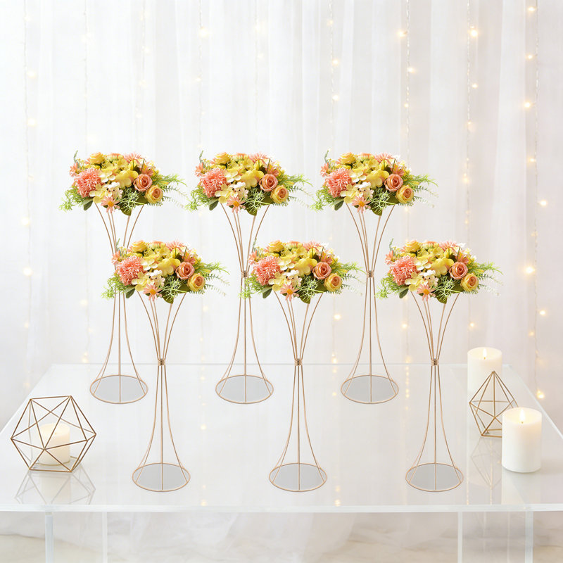 Support à fleurs 6 pièces, Blanc