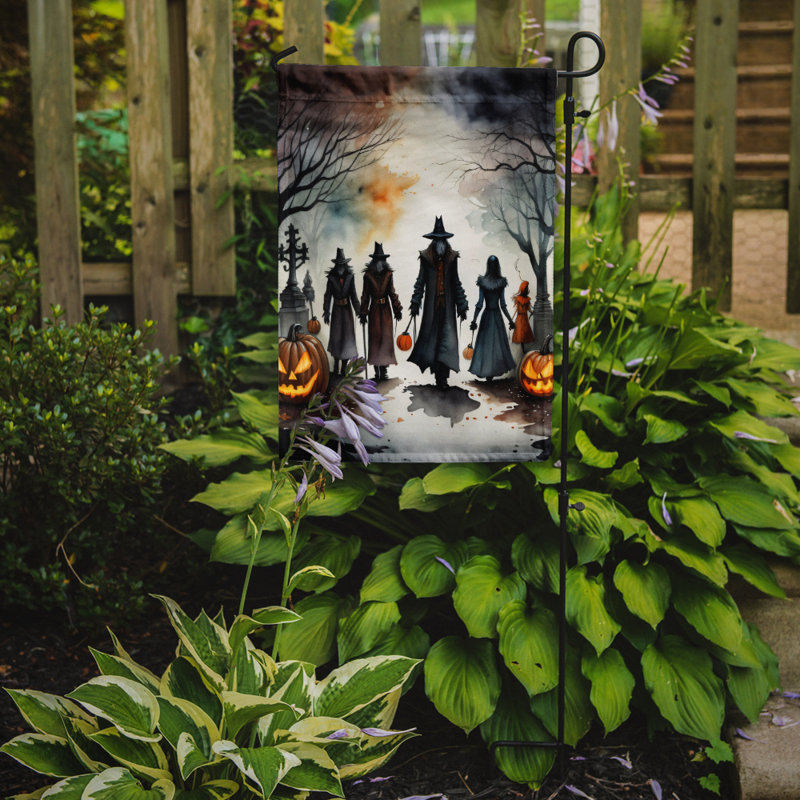 Drapeau de jardin d'Halloween vampires effrayant