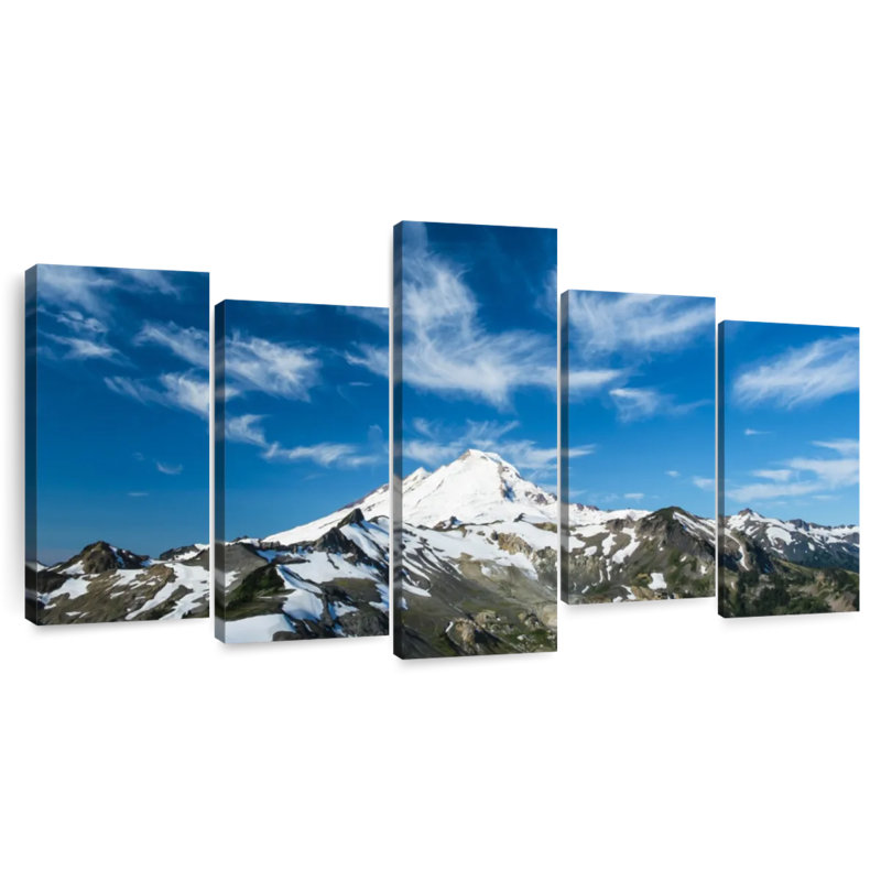 Mont Baker, paysage de montagne, H 24 po x l 49 po