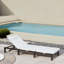 195cm Long Reclining Single Chaise with Cushions