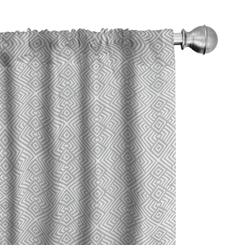 Panneau coulissant géométrique semi-diaphane avec passe-tringle, 28 po x 63 po