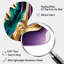 Mauve, vert et or, "Bold Strokes III", art mural abstrait en métal, sculpture murale en métal Freeform-103973389