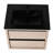 24" Bathroom Vanity With Black Ceramic Sink, 2 Soft Close Drawers & Metal Handle Wall Mounted Sink And Tenacious Drawer Picks-422875987