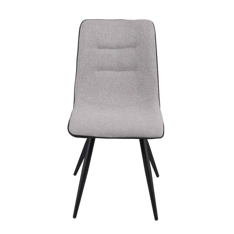 Benedick Kitson Tufted Side Chair in Grey