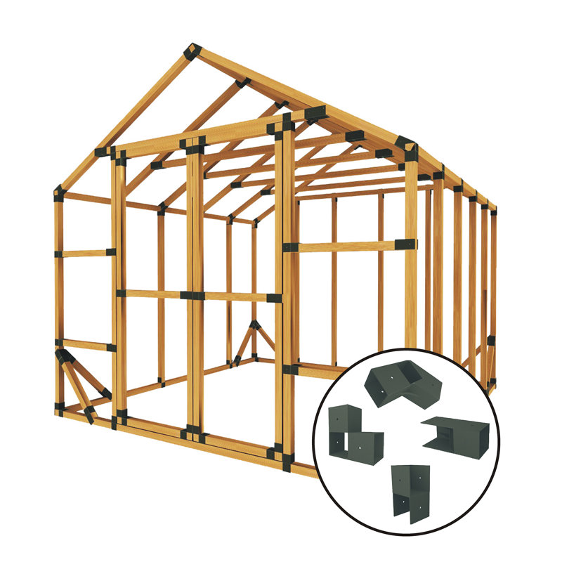 DIY 10' W x 10' D Storage Shed Kit