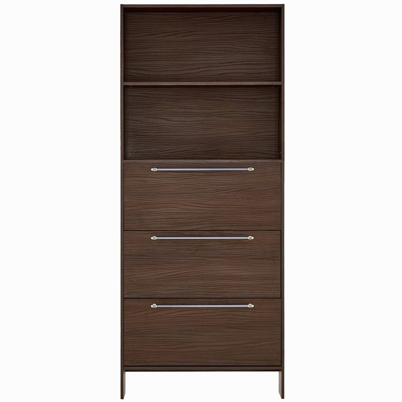 12 Pair Shoe Organizer With Top Storage Shelves, Narrow Shoe Cabinet With 3 Flip Drawers, 78.75'' Tall Shoe Rack With Open Shelves, For Entryway Hallway, Porch, Living Room