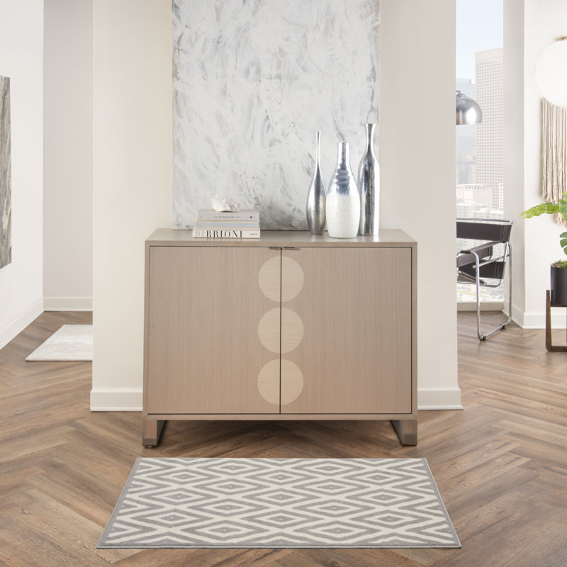 Kacei Geometric Indoor Rug, Rectangle 2' x 4'