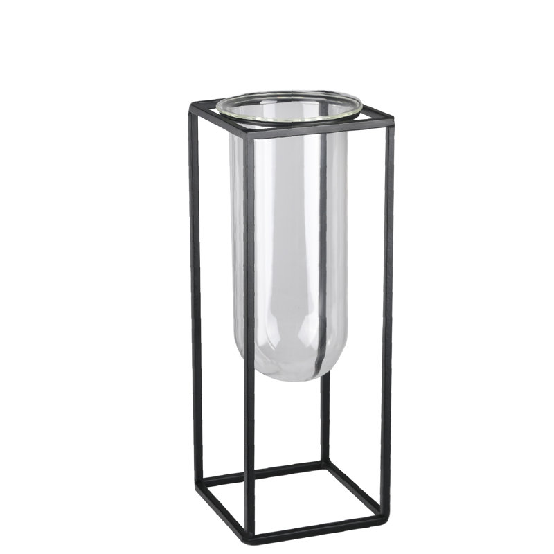 Maniscalco Glass Table Vase, 11.5" H x 4.25" W x 4.25" D