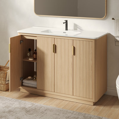 Ensemble de meuble-lavabo autoportant 48 po 48 po