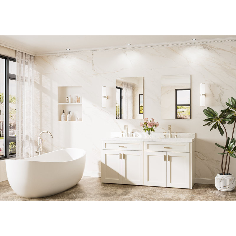 Miroir de salle de bain sans cadre, 30 po x 20 po, 2