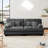 Boneless Stoughton Modern 2-Seater Chenille Upholstered Sofa-109927913