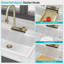Évier de cuisine à encastrer avec effet cascade - Bac unique en quartz/granit composite 33 x 22 x 10 pouces avec robinet extractible et comptoir intégré
