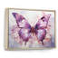 «Purple Animal Amethyst Butterfly Delicate - Butterfly», reproduction sur toile encadrée-1442878856-1442878868