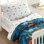 Ensemble de draps en flanelle pour tout-petits Wildkin - 100% coton, draps doux et confortables - Dinosaures jurassiques