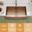 30"L x 21"W Rose Gold Undermount Farmhouse Kitchen Sink Deep Single Bowl Stainless Steel Sink with  Dish Drying Rack-125397390