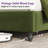 Crofford King Size Modern Corduroy Upholstered Bed with 65'' Tall Headboard & Solid Wood Legs, Green-9268980-14536593