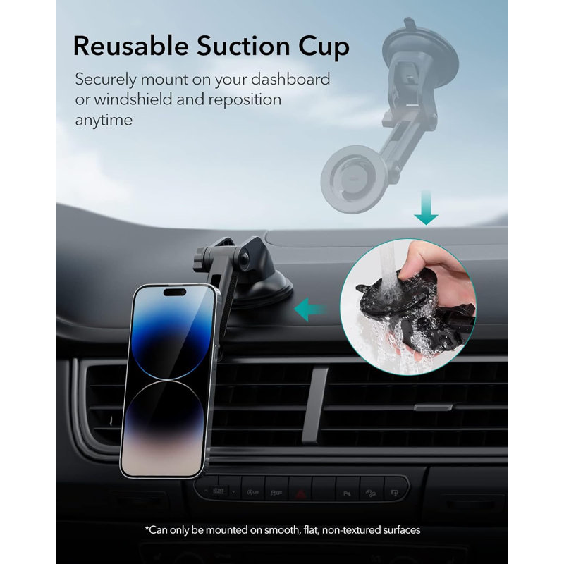ESR HaloLock Dashboard Phone Mount Black