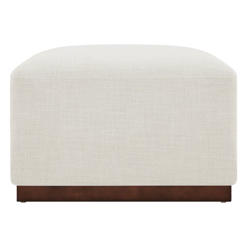 Upholstered Ottoman, Effie Linen