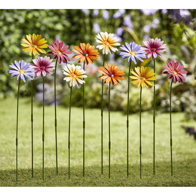 Tahitoa Weather Resistant Metal Outdoor Decoration (x12), Mixed Colours