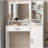 Vanity Desk With Mirror And Adjustable Lighting, Three-Level Storage Dresser For Organized Bedroom Makeup Routine-1257660688