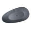 Baignoire de trempage autoportante à surface solide de 65 pouces en gris ciment, forme ovale, finition mate, style rétro de luxe industriel moderne pour salle de bain de surface, drain central,