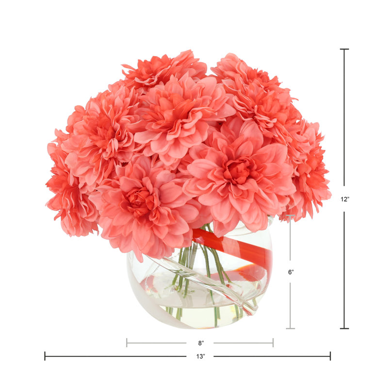 Dahlia Arranged in a Glass Vase