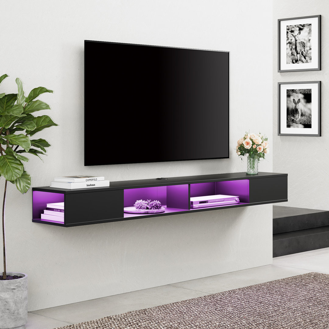 Perrine Floating TV Stand for TVs up to 78" Wrought Studio™