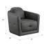 Grey Swivel Accent Chair